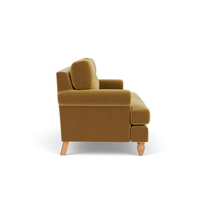 3 Seater - Mustard - Matt Velvet