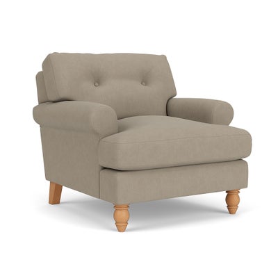 Armchair - Dove grey - House Linen Mix