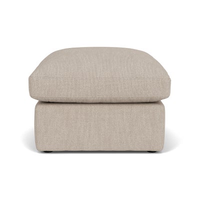 Foot Stool - Natural - Luxury Italian Linen