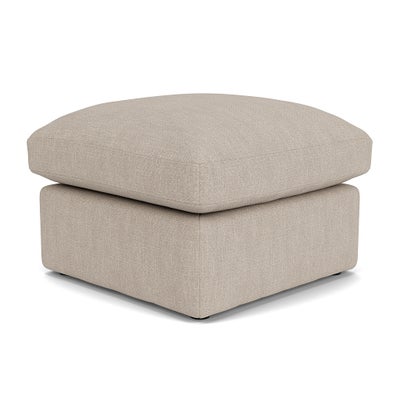 Foot Stool - Natural - Luxury Italian Linen