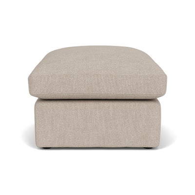 Foot Stool - Natural - Luxury Italian Linen