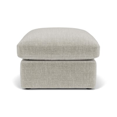 Foot Stool - Grey Mist - Eco Chenille