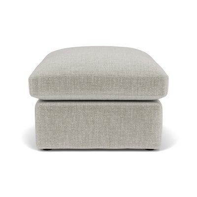 Foot Stool - Grey Mist - Eco Chenille