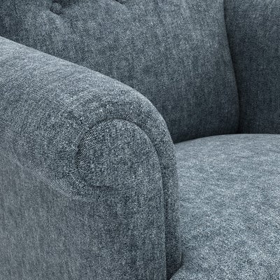 Armchair - Mid Blue - Aquaclean Oxford