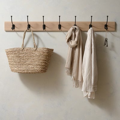 7 Hook Coat Rack