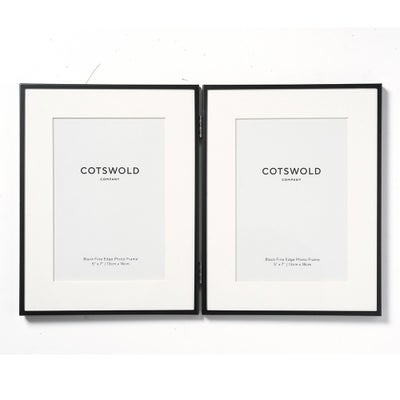 Black Steel Double Frame 5x7'