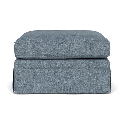 Foot Stool - Mid Blue - Aquaclean Oxford