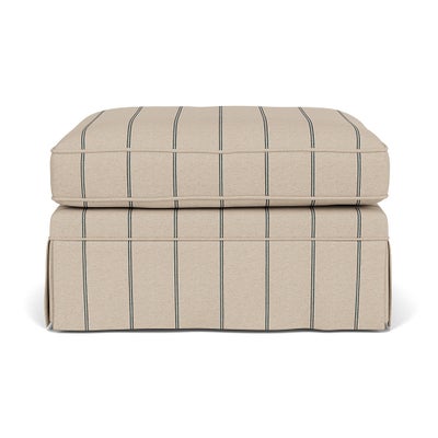 Foot Stool - Charcoal - Compton Stripe