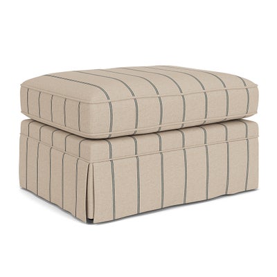 Foot Stool - Charcoal - Compton Stripe
