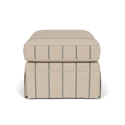 Foot Stool - Charcoal - Compton Stripe