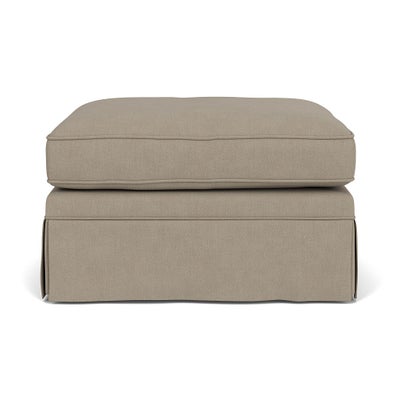 Foot Stool - Dove grey - House Linen Mix
