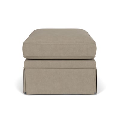 Foot Stool - Dove grey - House Linen Mix