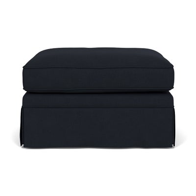 Foot Stool - Ink - House Linen Mix