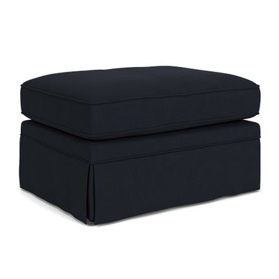 Foot Stool - Ink - House Linen Mix