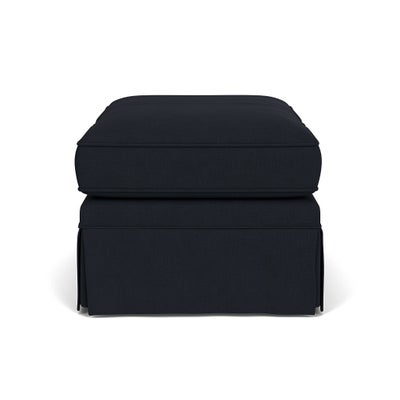 Foot Stool - Ink - House Linen Mix