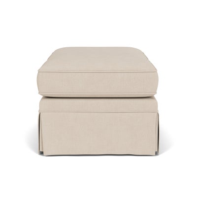 Foot Stool - Lily White - House Linen Mix