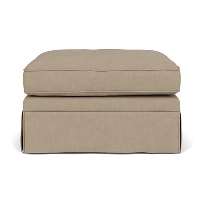 Foot Stool - Natural - House Linen Mix
