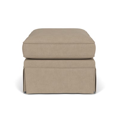 Foot Stool - Natural - House Linen Mix