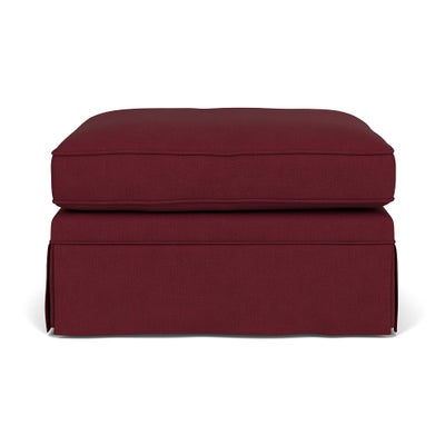 Foot Stool - Rosehip - House Linen Mix