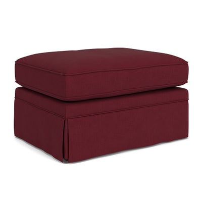 Foot Stool - Rosehip - House Linen Mix