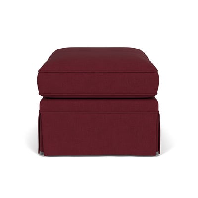 Foot Stool - Rosehip - House Linen Mix