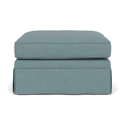 Foot Stool - Sky blue - House Linen Mix