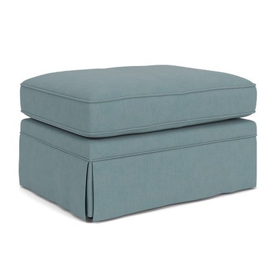 Foot Stool - Sky blue - House Linen Mix