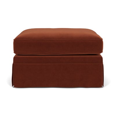 Foot Stool - Brick - Matt Velvet