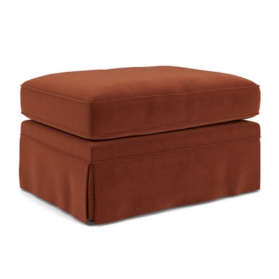 Foot Stool - Brick - Matt Velvet