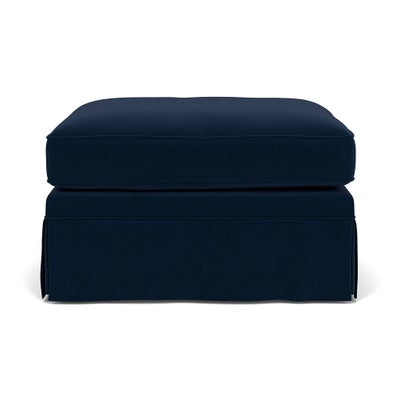 Foot Stool - Deep blue - Matt Velvet