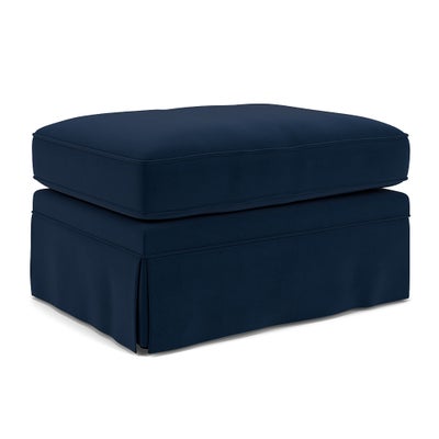 Foot Stool - Deep blue - Matt Velvet