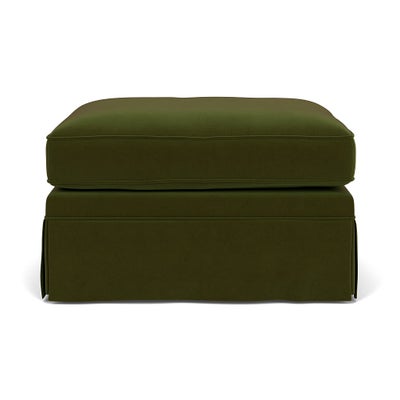 Foot Stool - Forest Green - Matt Velvet