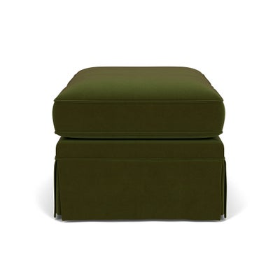 Foot Stool - Forest Green - Matt Velvet