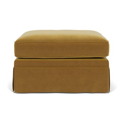 Foot Stool - Mustard - Matt Velvet