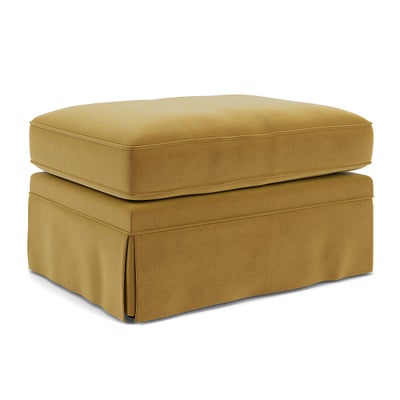 Foot Stool - Mustard - Matt Velvet