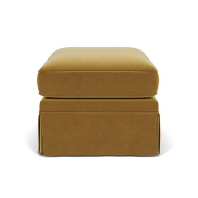 Foot Stool - Mustard - Matt Velvet