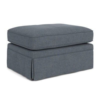 Foot Stool - Indigo - Rustic Weave