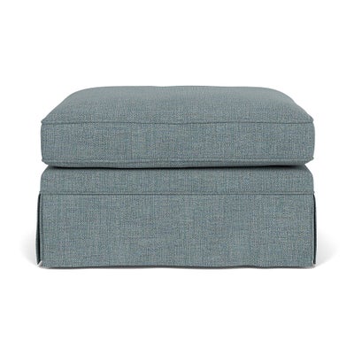 Foot Stool - Teal marl - Rustic Weave