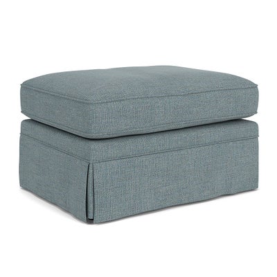Foot Stool - Teal marl - Rustic Weave