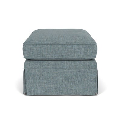 Foot Stool - Teal marl - Rustic Weave