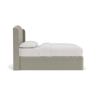 Super King Ottoman Storage Bed - Natural - Eco Chenille