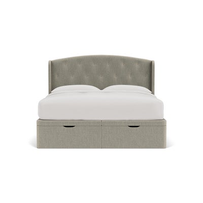 Super King Ottoman Storage Bed - Natural - Eco Chenille