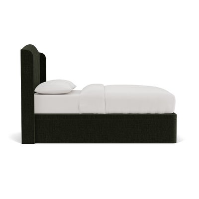 Double Ottoman Storage Bed - Moss - Eco Chenille