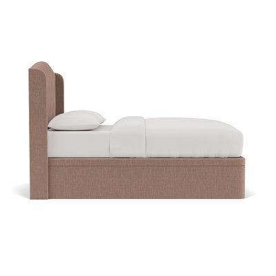 Double Ottoman Storage Bed - Dusky Rose - Eco Chenille