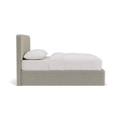 Super King Ottoman Storage Bed - Natural - Eco Chenille