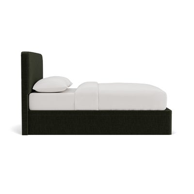 King Size Ottoman Storage Bed - Moss - Eco Chenille
