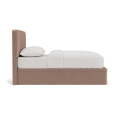 Double Ottoman Storage Bed - Dusky Rose - Eco Chenille