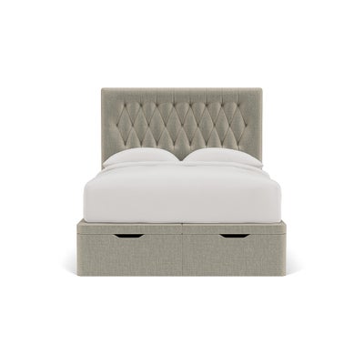 Double Ottoman Storage Bed - Natural - Eco Chenille