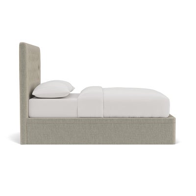 Double Ottoman Storage Bed - Natural - Eco Chenille