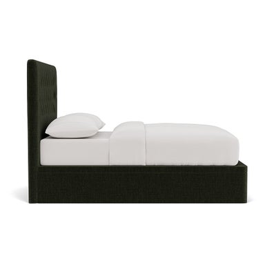 Double Ottoman Storage Bed - Moss - Eco Chenille